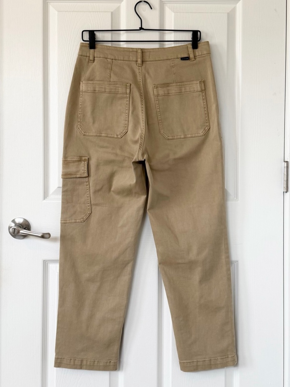 Risen High-Rise Sand Cargo Boyfriend Jeans - Picture 5 of 10